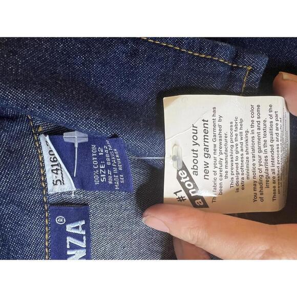 Forenza Women's Denim Vintage Y2K 90s Sleeveless Dress with Belt Size 12 - Picture 4 of 9